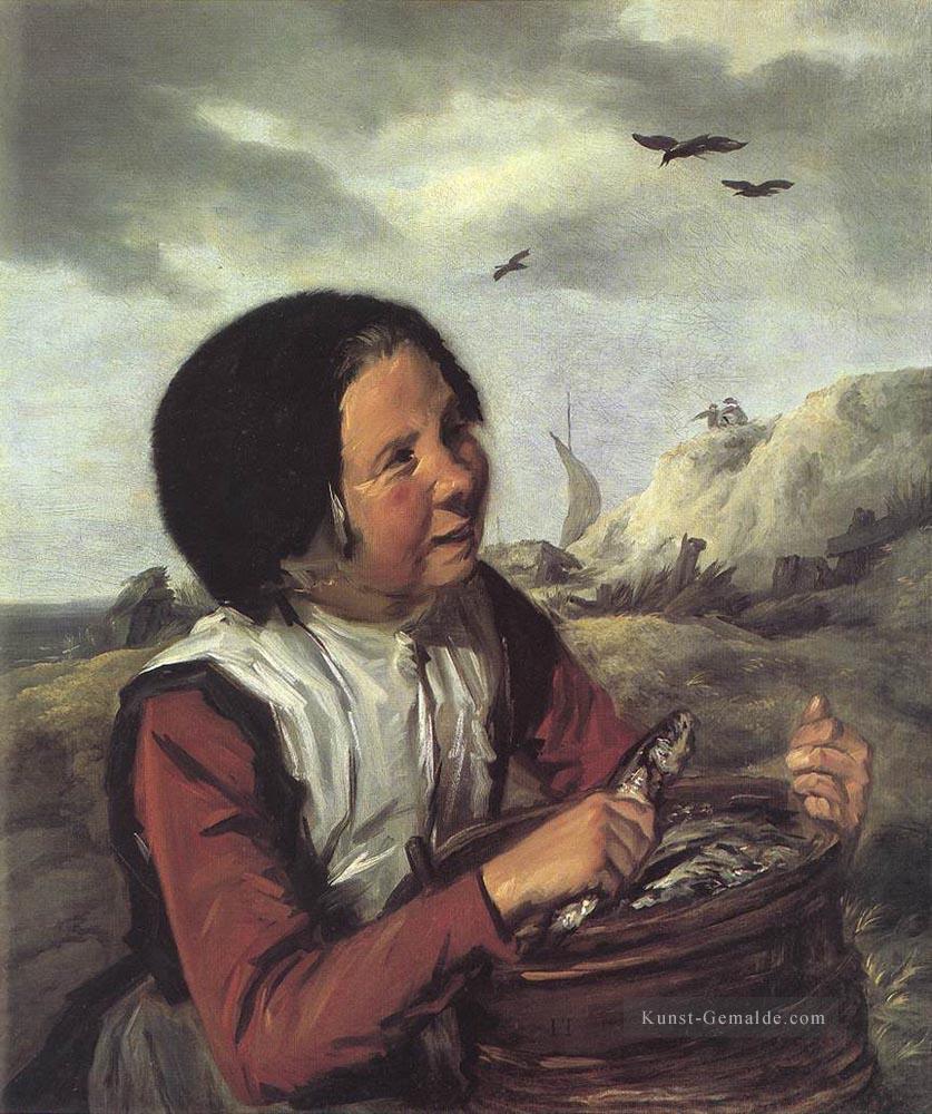 Fisher Mädchen Porträt Niederlande Goldenes Zeitalter Frans Hals Ölgemälde